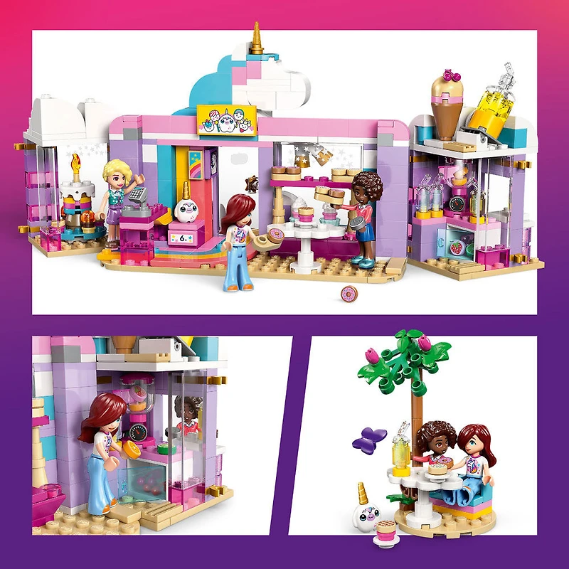 LEGO Friends Le Café Licorne de Rêve - Ensemble de construction - Jouet de Simulation sur le Thème des Licornes, avec 3 minipoupées - 42684