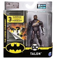 BATMAN, Figurine articulée TALON de 10 cm avec 3 accessoires mystère
