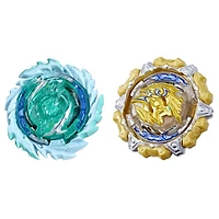 Beyblade Burst QuadDrive Magma Roktavor R7 and Gilded Balderov B7 Spinning Top Dual Pack