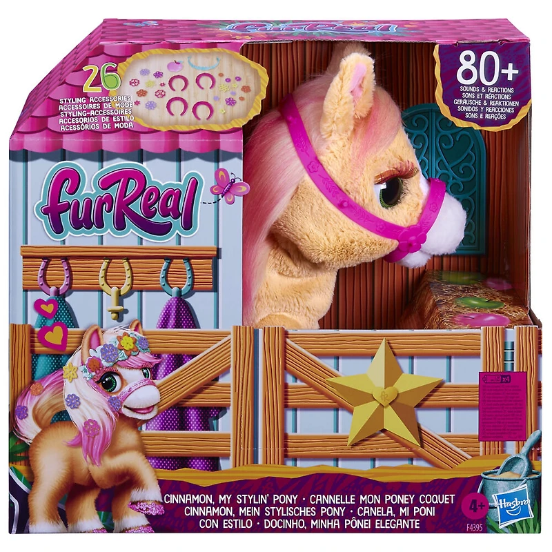 furReal Cinnamon, My Stylin' Pony Interactive Toy; 14-Inch Electronic Pet