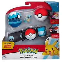 Pokémon - Ensemble de ceinture Clip 'N Go pour ballon Poké - Scuba Ball (Dive Ball), Poké Ball et Carapuce (Squirtle) no 1