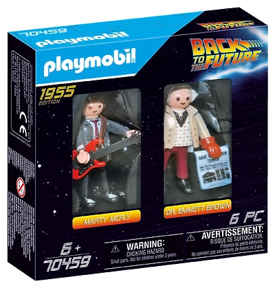 Back to the future avec Marty McFly et  Dr. Emmett Brown - Playmobil