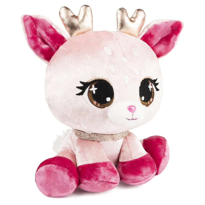 GUND P.Lushes Designer Fashion Pets, Lissa Doemi, biche en peluche de luxe douce et élégante, rose et or, 15,2 cm