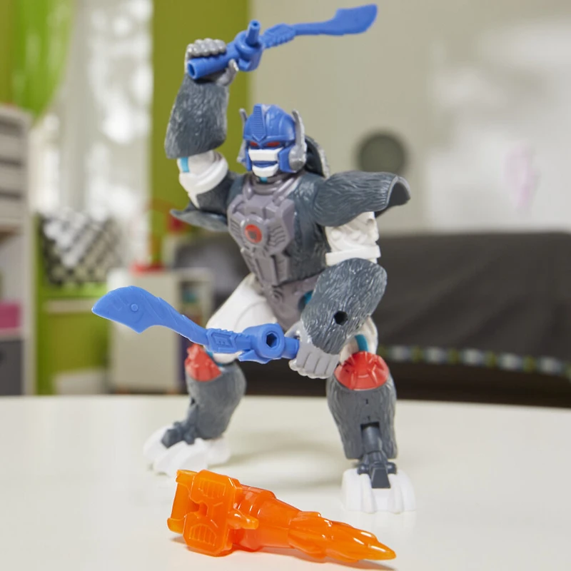 MixMashers Transformers, figurine personnalisable Optimus Primal à mélanger et combiner avec accessoires