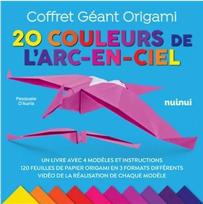 Coffret Geant Origami  20 Couleurs De L'Arc-En-Ciel