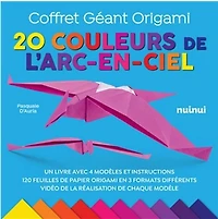 Coffret Geant Origami  20 Couleurs De L'Arc-En-Ciel