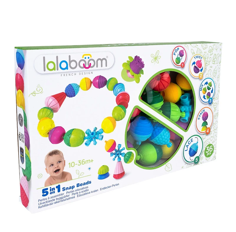 Lalaboom - 36 Pcs Arc-en-ciel pour perles