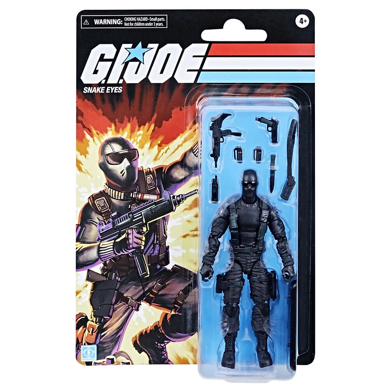 G.I. Joe Classified Series, figurine Snake Eyes de collection avec de nombreux accessoires, emballage classique