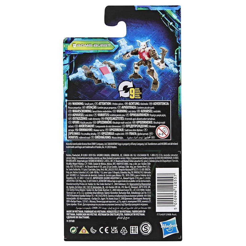 Transformers Generations Legacy Evolution, figurine Bomb-Burst classe Origine de 8,5 cm