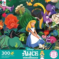 Disney 300 Pièces Surdimensionnées - Alice Avec Des Fleurs - Puzzle 300 Pièces
