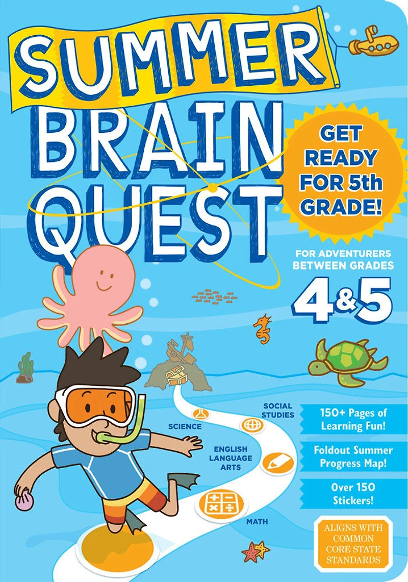 Summer Brain Quest: Between Grades 4 And 5 - Édition anglaise