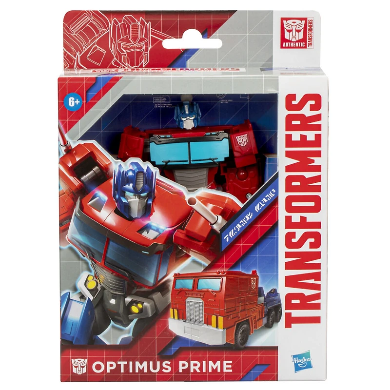 Transformers Authentics, figurine articulée Alpha Optimus Prime de 17,5 cm