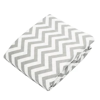 Kushies Drap Contour pour Lit de Bébé Coton Flanelle Chevron Gris