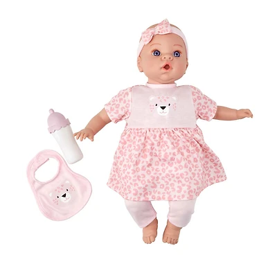 16" Baby With Bottle and Bib
