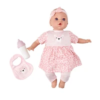 16" Baby With Bottle and Bib