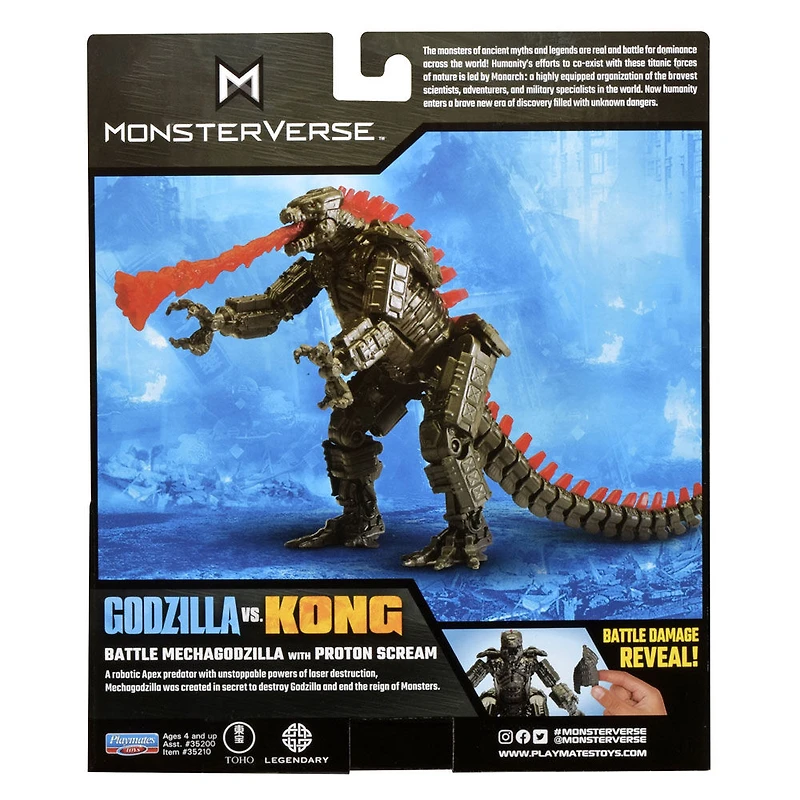 Godzilla x Kong - Figurine de 6 pouces - Combattre Mechagodzilla avec le cri de proton