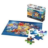 Monster Jam, Puzzle avec effet métallique de 24 pièces