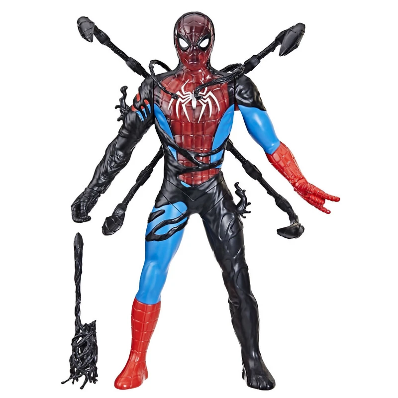Marvel Spider-Man VenomVersus, figurine Spider-Man Métamorphose liquide avec accessoires
