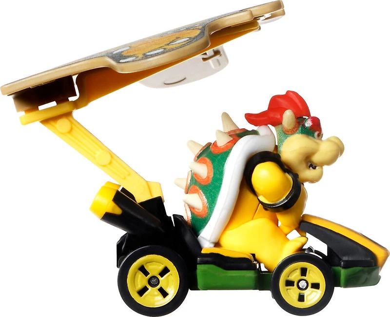 Hot Wheels - Mario Kart -Bowser Standard Kart et Cerf-Volant de Bowser