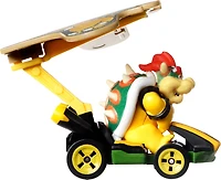 Hot Wheels - Mario Kart -Bowser Standard Kart et Cerf-Volant de Bowser