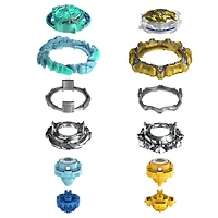 Beyblade Burst QuadDrive, Pack de 2 toupies de compétition Magma Roktavor R7 et Gilded Balderov B7