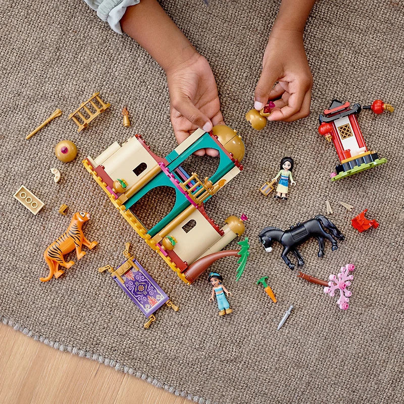 LEGO Disney 43208 L'aventure de Jasmine et de Mulan 43208 Ensemble de construction (176 pièces)