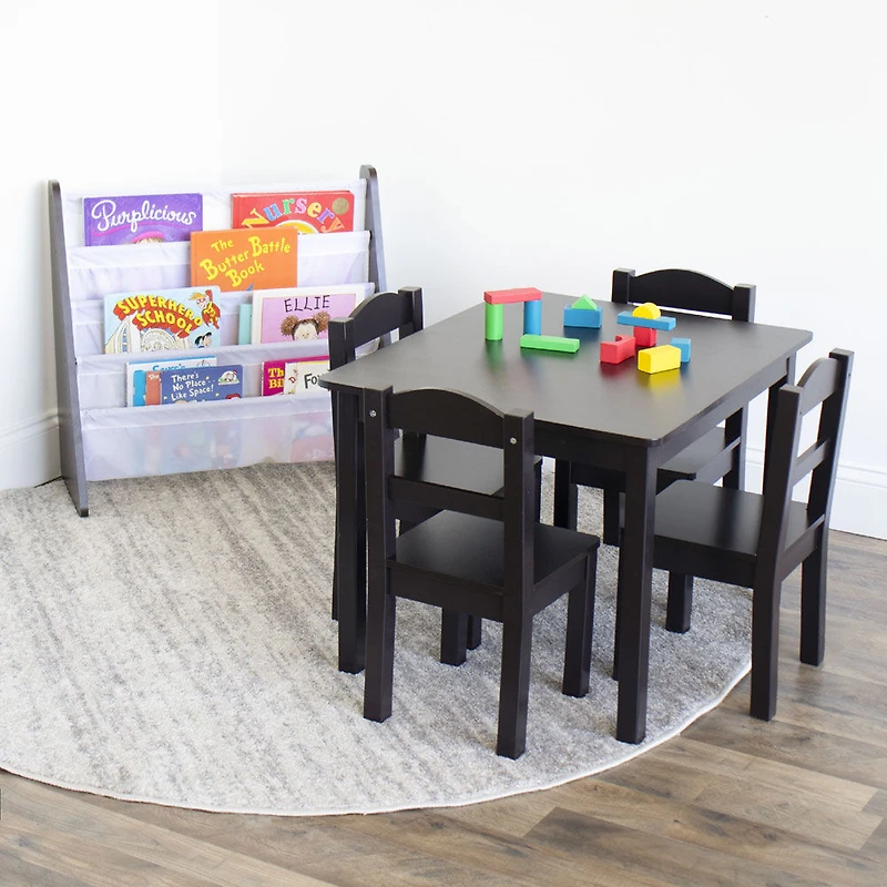 Kids 4 Tier Book Bookshelf, Espresso