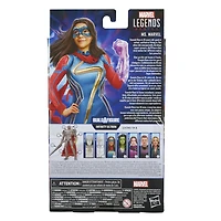 Marvel Legends Series, figurine de collection Ms. Marvel de 15 cm de la série MCU Disney+ Ms. Marvel, 3 accessoires et 1 pièce Build-a-Figure
