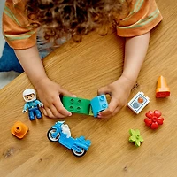 LEGO DUPLO Town Blue Police Motorcycle Toy - Toddler Learning Toy for Boys & Girls, Ages 2+ - 10471