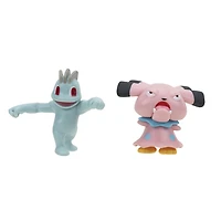 Ensemble de 2 figurines de combat Pokémon - Machoc (Machop) et Snubbull