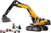 LEGO City Yellow Construction Excavator, Pretend Play Toy Digger, 60420