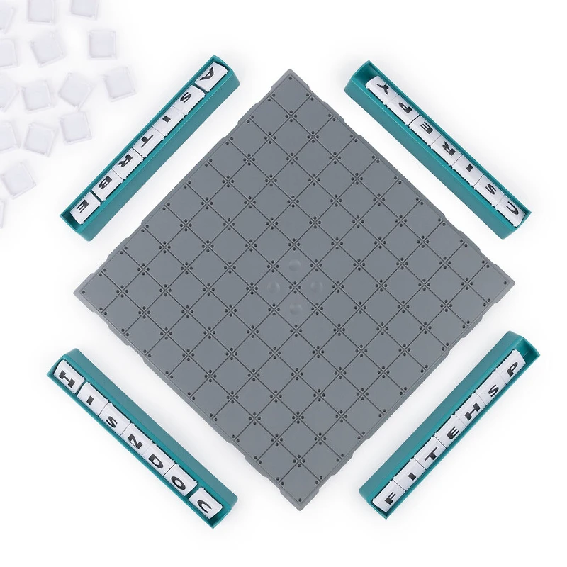 Upwords, Jeu de mots avec lettres à superposer et plateau de jeu rotatif - Jeux pour les soirées jeux en famille