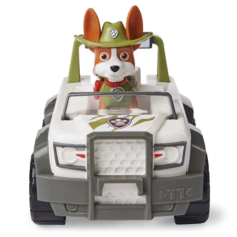 PAW Patrol, Jungle Cruiser de Tracker avec figurine à collectionner, pour les enfants à partir de 3 ans