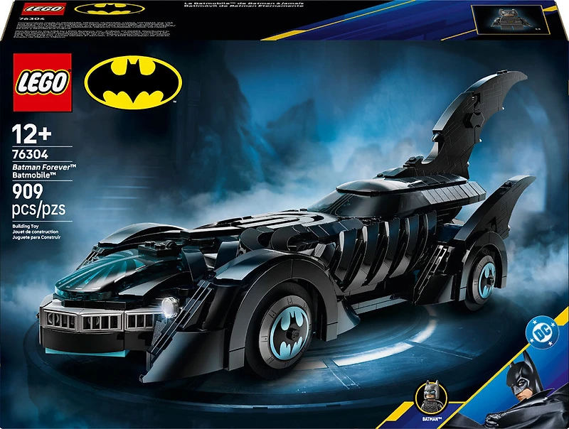 LEGO DC Batman : La Batmobile de Batman à Jamais, Jouet Superhéros , Décor de Chambre pour Enfants 76304
