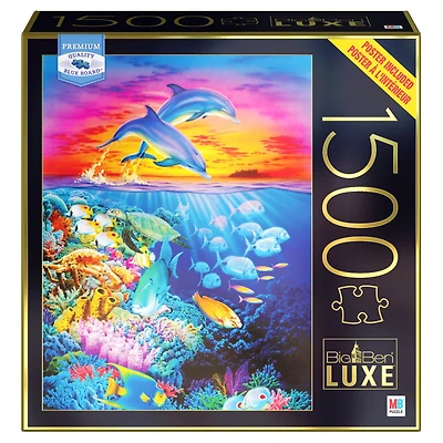 Puzzle Big Ben Luxe de 1500 pièces, Saut au coucher de soleil