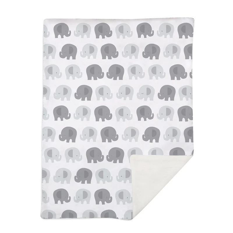 Lolli by Lolli Living Stroller Blanket - Bailey Elephant