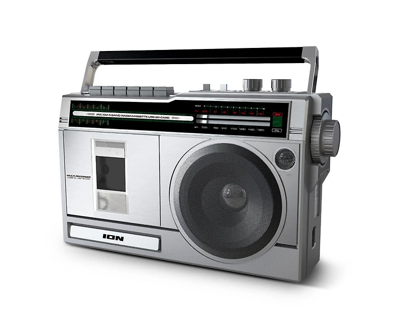 Boombox Compact Ion Retro Rocker Speaker Retro