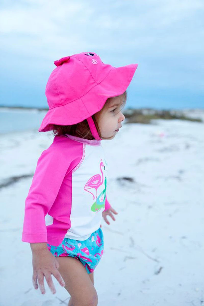 Zoocchini - Ensemble de couches et de bonnets de bain - Flamant - Grand