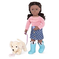 Tenue de promenade et laisse pour chien pour poupée 46 cm, Playful Pickup, Our Generation