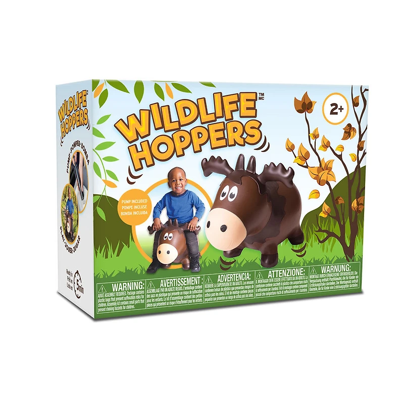 Wildlife Hopper Brown Moose