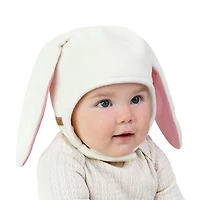 Chapeaux Animaux en Polaire pour Enfants | Lapin Crème
