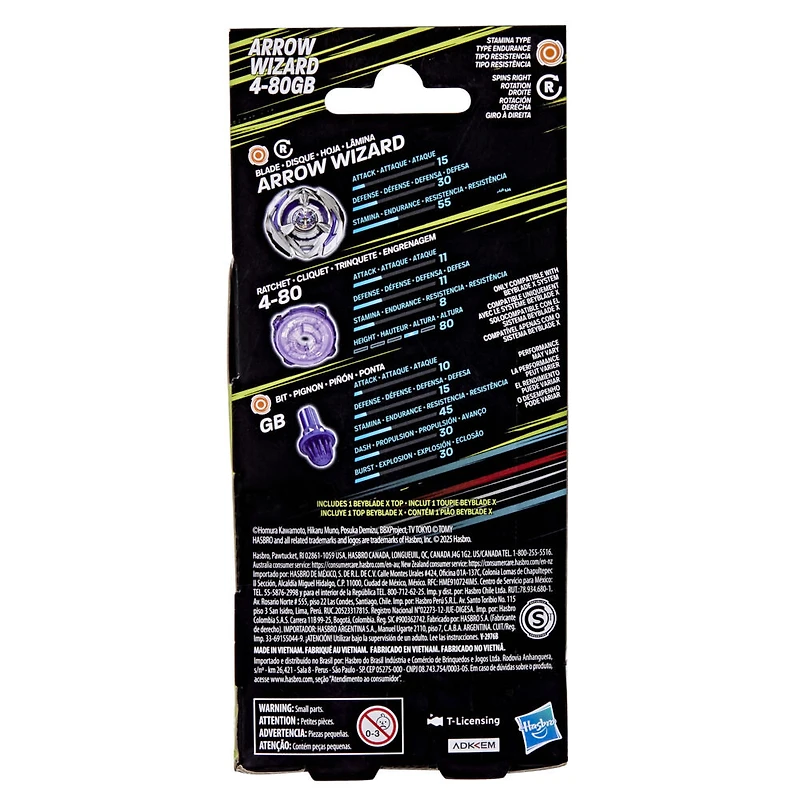 Beyblade X Booster Pack Arrow Wizard 4-80GB