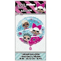 Ballon aluminium rond, 18 " - LOL Surprise