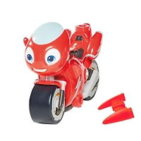 Jouet Moto Ricky Zoom -- Figurine 3po -- Motocyclette avec les Roues libres, se tient débout pour enfants de maternelle - Notre exclusivité