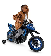 Huffy 6V R1 Kids Battery-Powered Ride-On Motorcycle, Blue