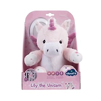 Cloud b Love Light Buddies Lily The Unicorn Multisensory Plush W/Light and Soothing Sounds