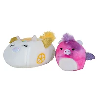 Squishville mini Squishmallow avec véhicule - Squishville Willow dans un carrosse