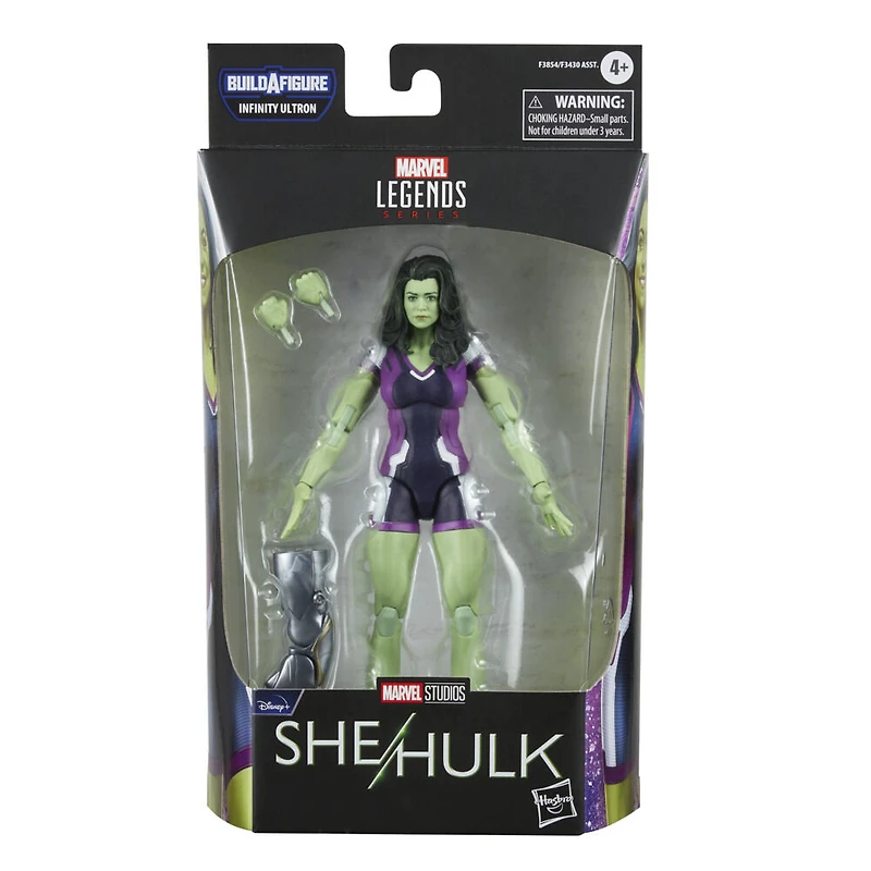 Marvel Legends Series, figurine de collection She-Hulk de 15 cm de la série MCU Disney+ She-Hulk, 2 accessoires et 1 pièce Build-a-Figure