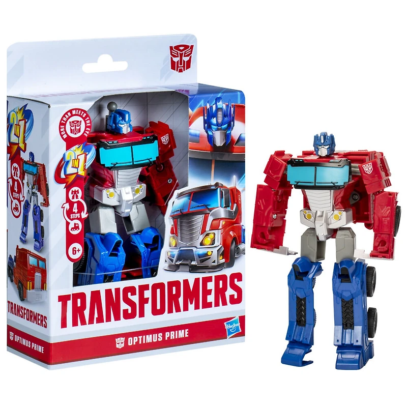 Transformers Authentics, figurine articulée Alpha Optimus Prime de 17,5 cm
