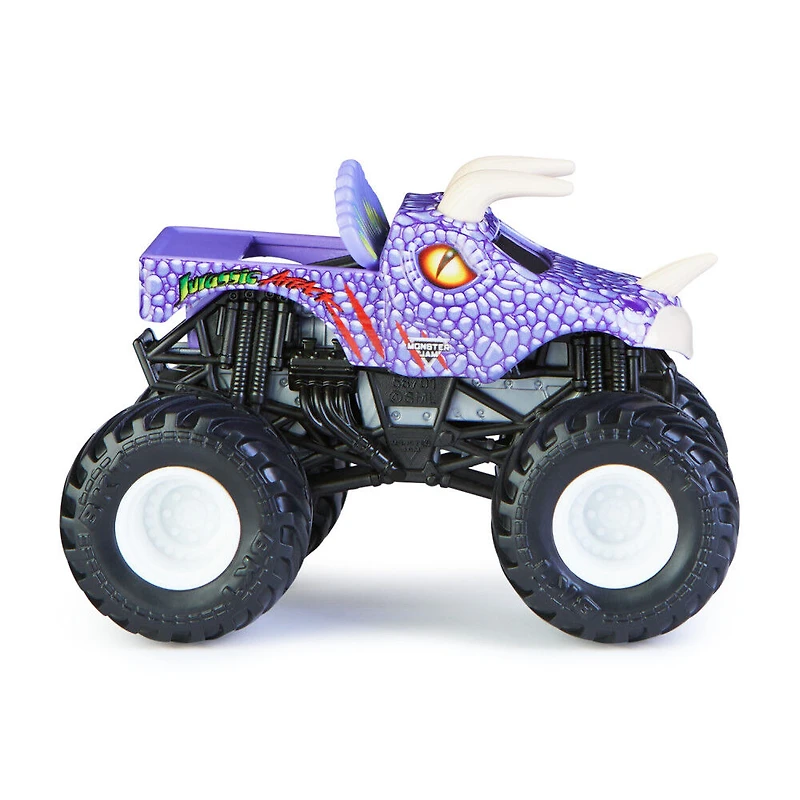 Monster Jam, Official Jurassic Attack Monster Truck, Die-Cast Vehicle, Arena Favorites Series, 1:64 Scale